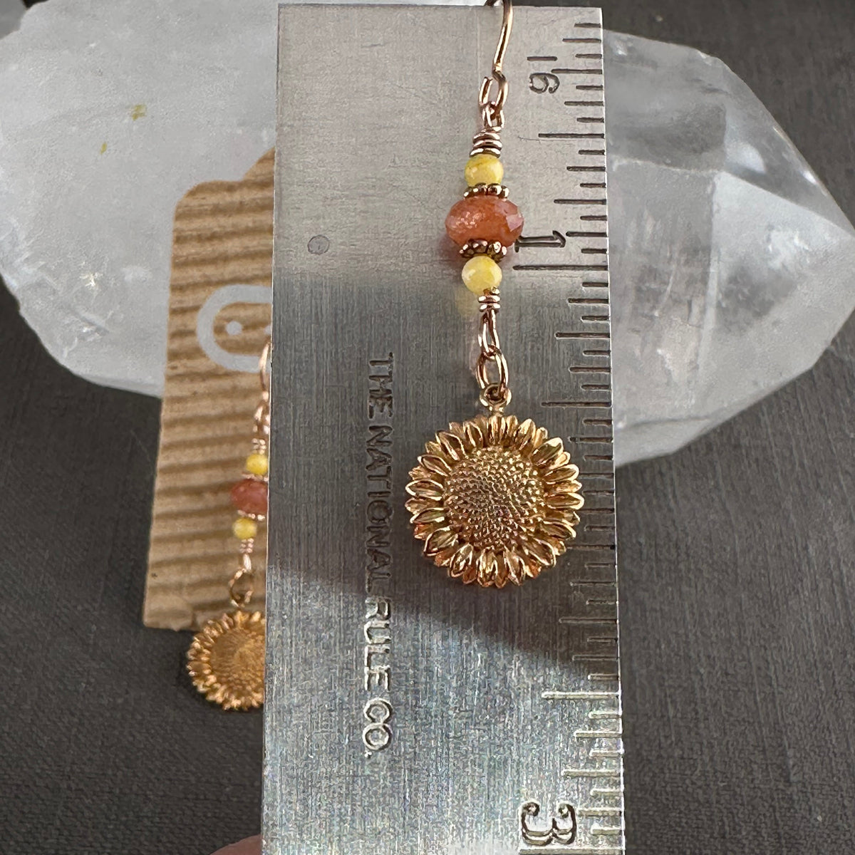 Sunflowers earrings