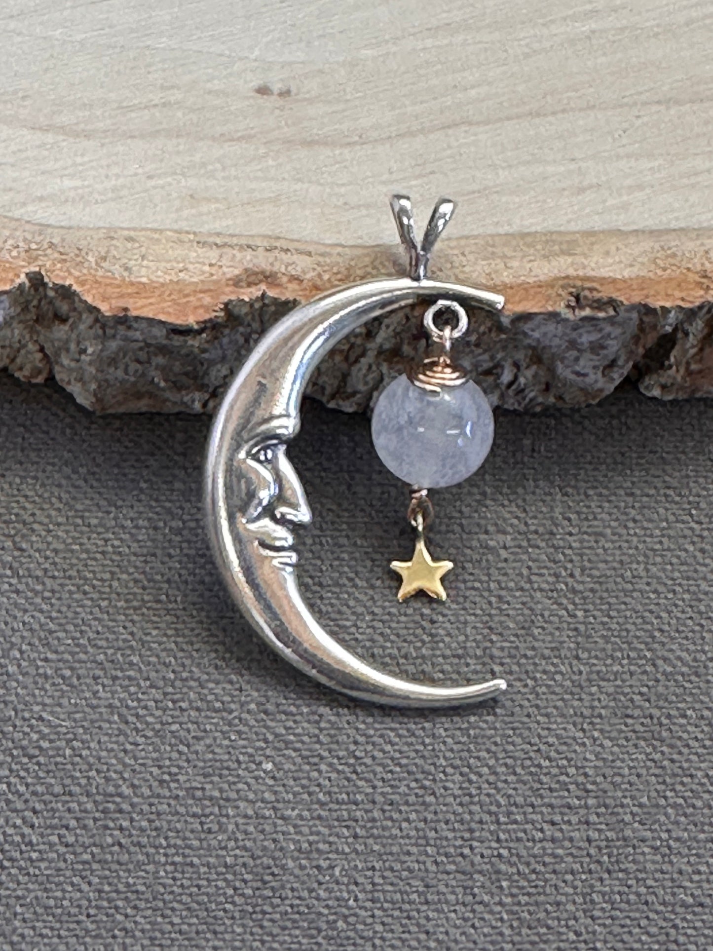 Sterling Crescent Moon pendant