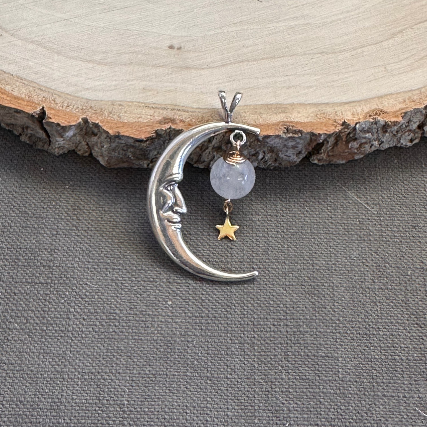 Sterling Crescent Moon pendant