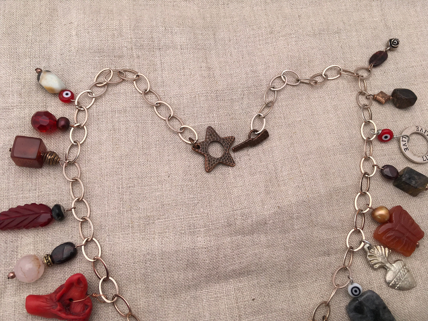 necklace "Phoenix from the Ashes" Phoenix pendant, Charm necklace, Statement piece, Coral, Carnelian, Gift Idea, Fire transformation, Reiki