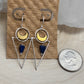 Geometric Moon earrings