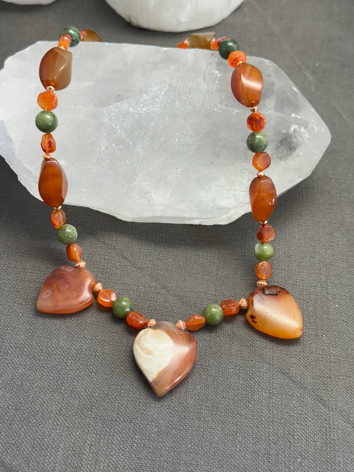 Flaming Shields necklace