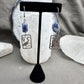 Cranes and Sodalite earrings