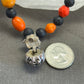 Jack-o’-lantern necklace