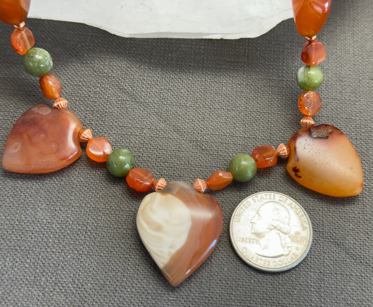 Flaming Shields necklace