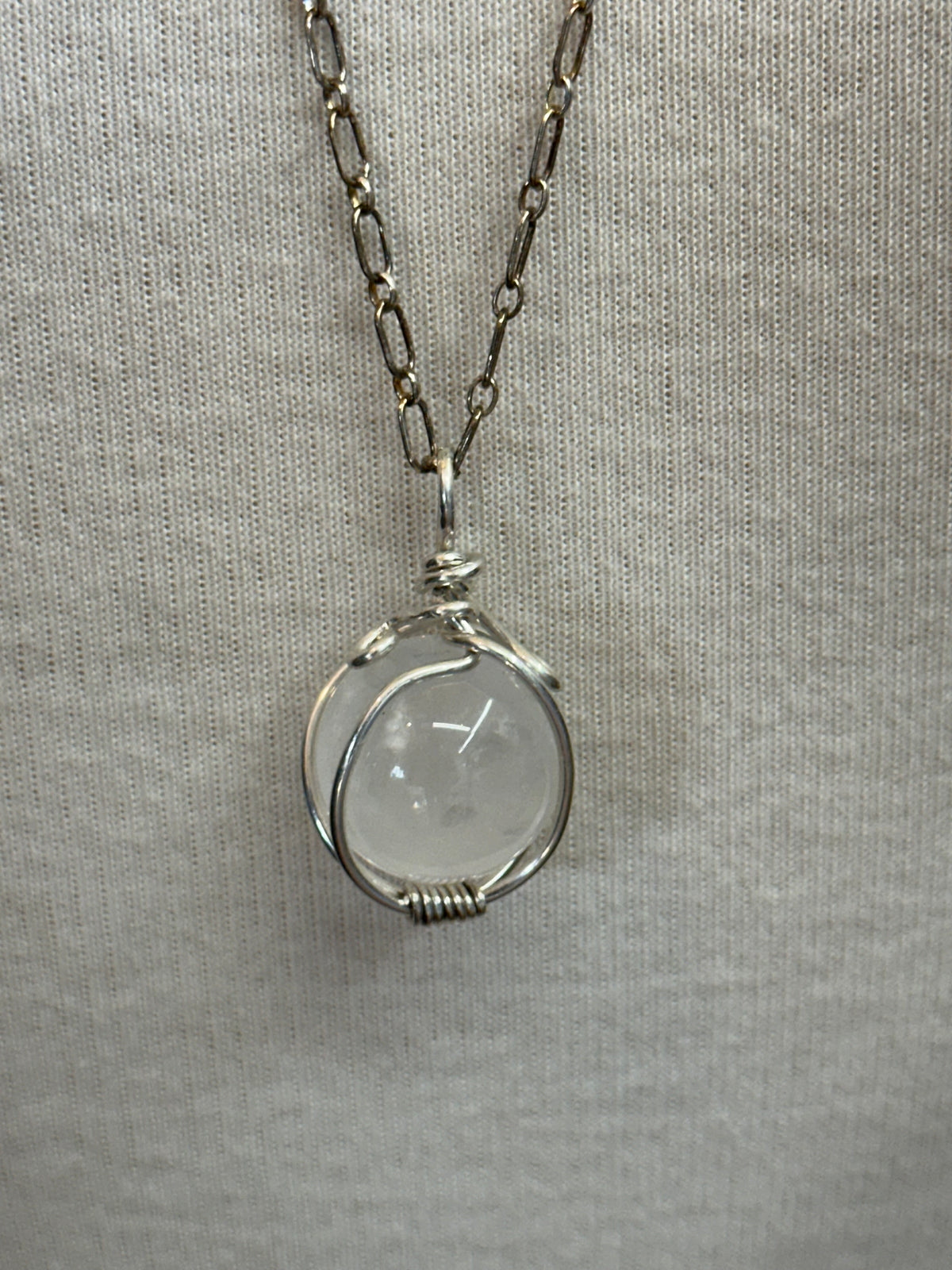 Quartz Sphere pendant