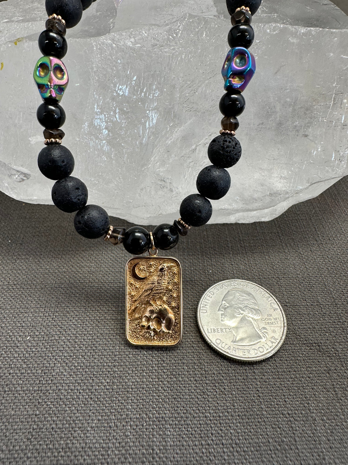 Raven and Yorick necklace