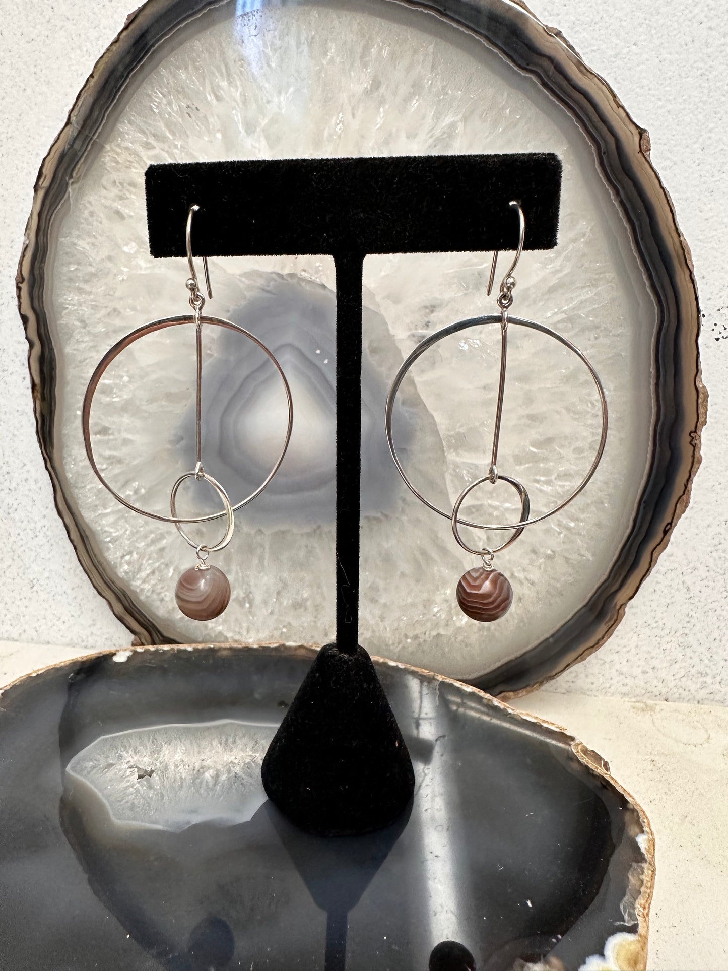 Banded Geometry earrings