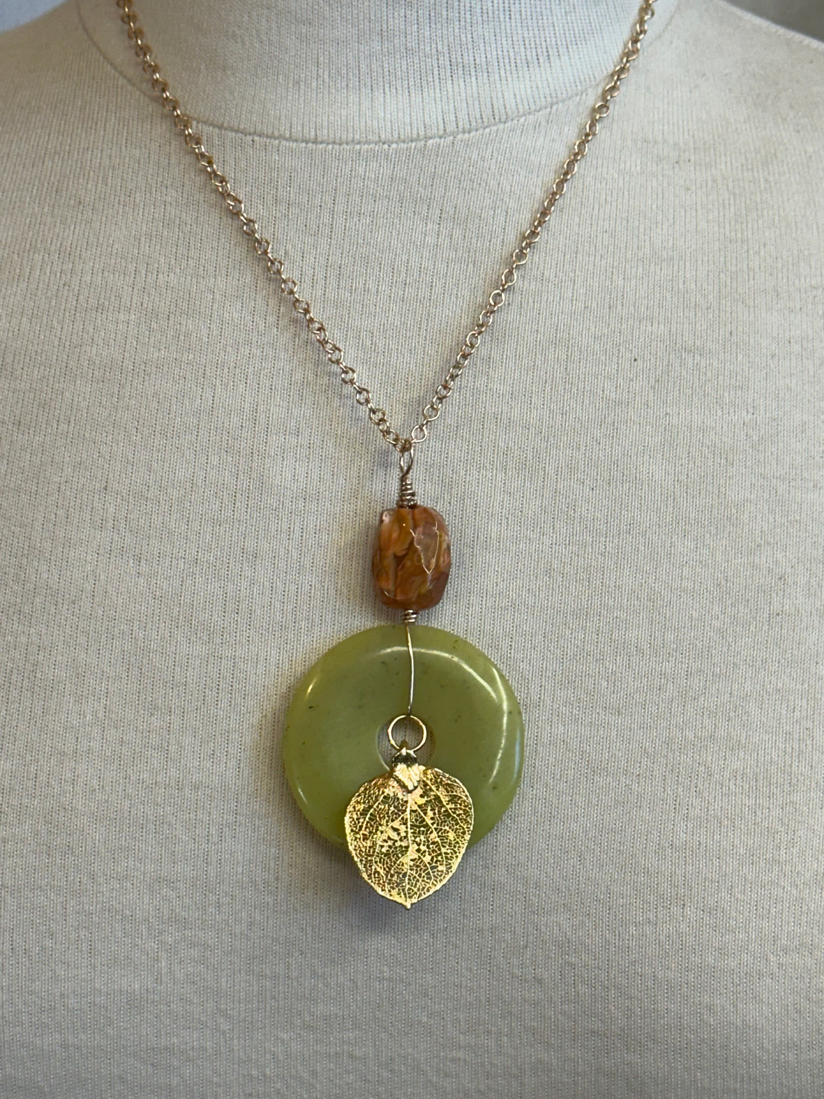 Flaming Leaf pendant