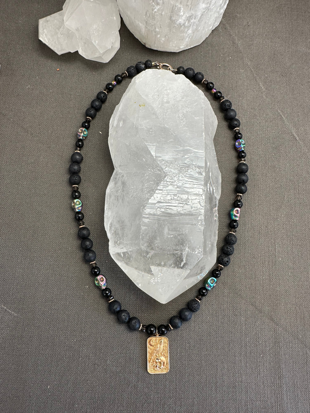 Raven and Yorick necklace