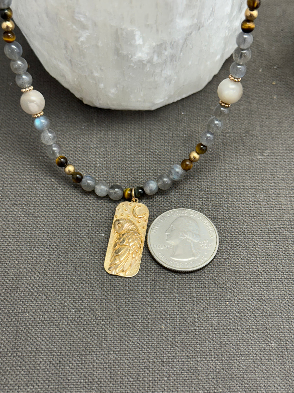 Ghost Owl necklace