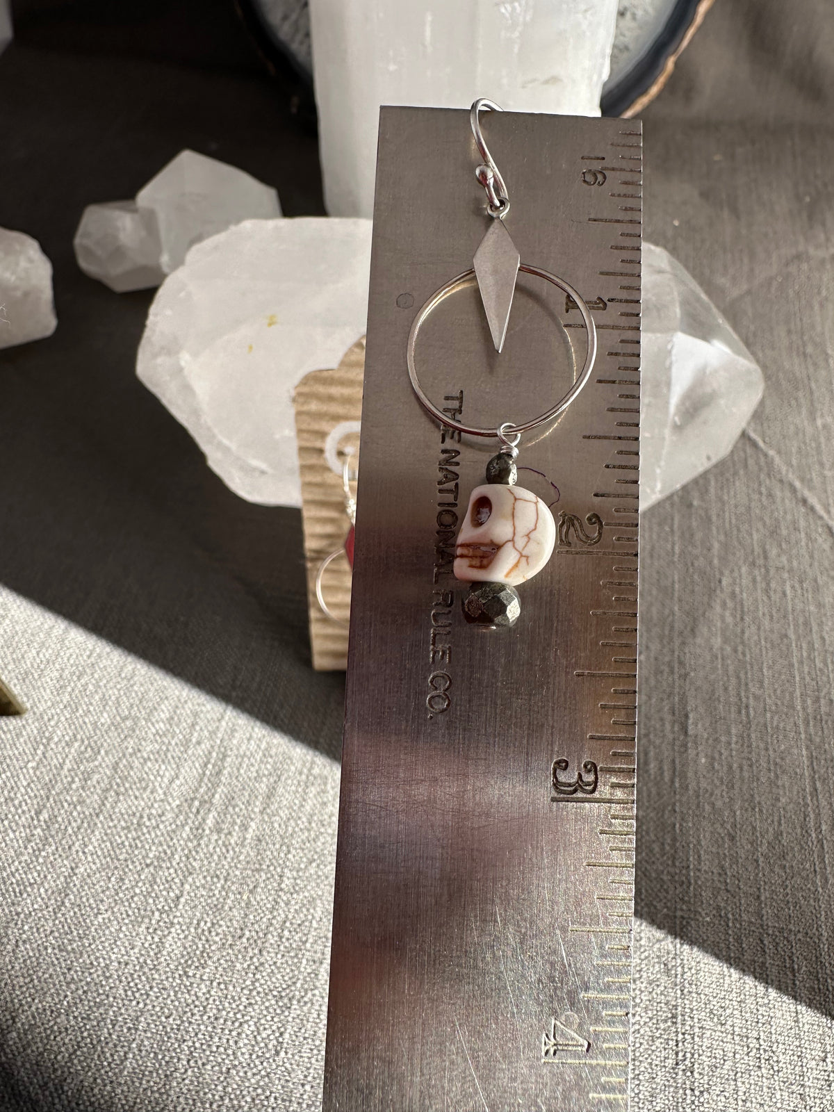 Skulls and Hoops earrings