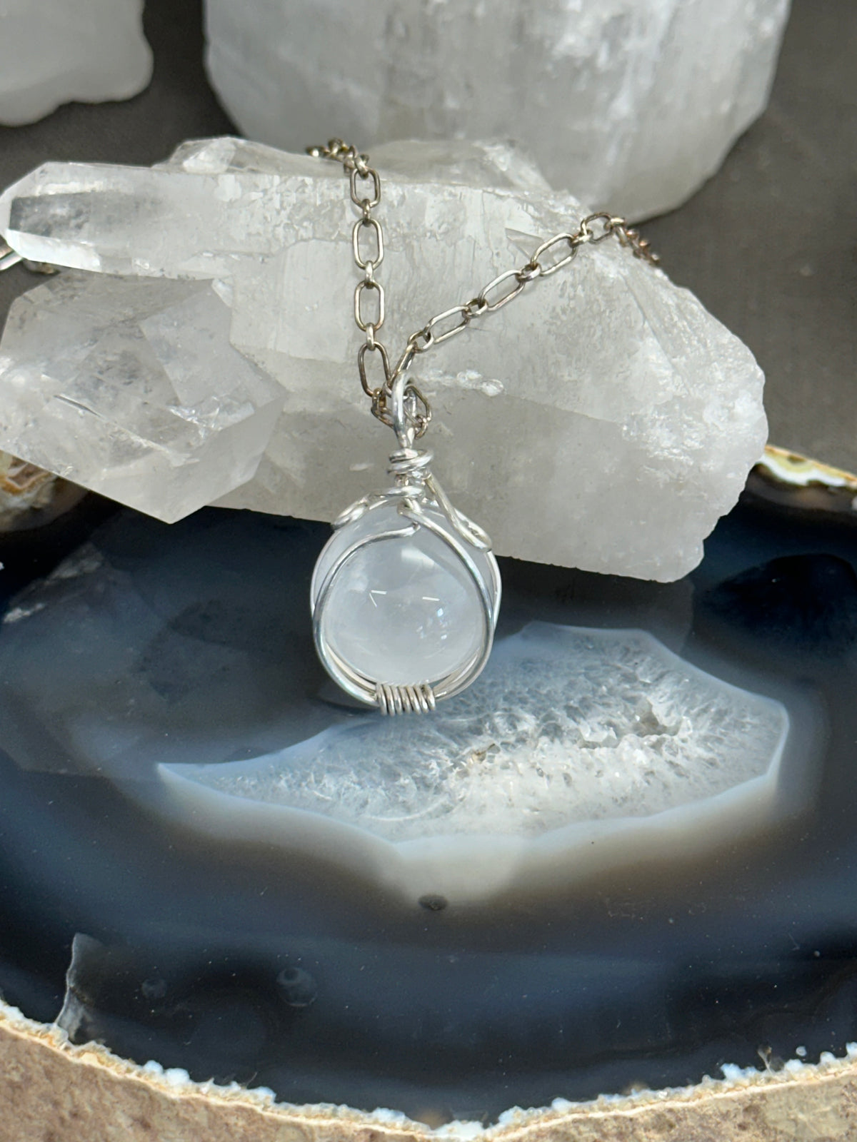 Quartz Sphere pendant