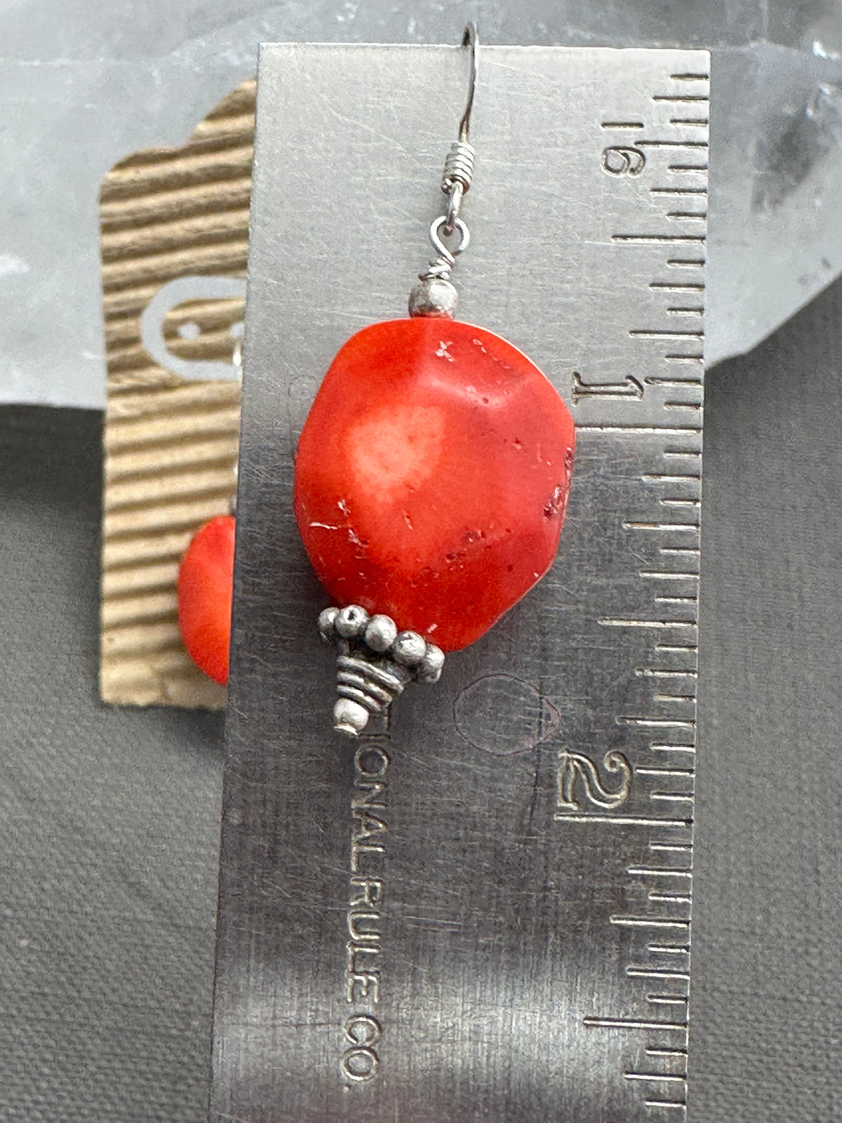 Sunburst Coral earrings