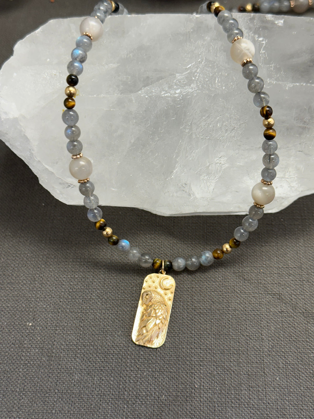 Ghost Owl necklace