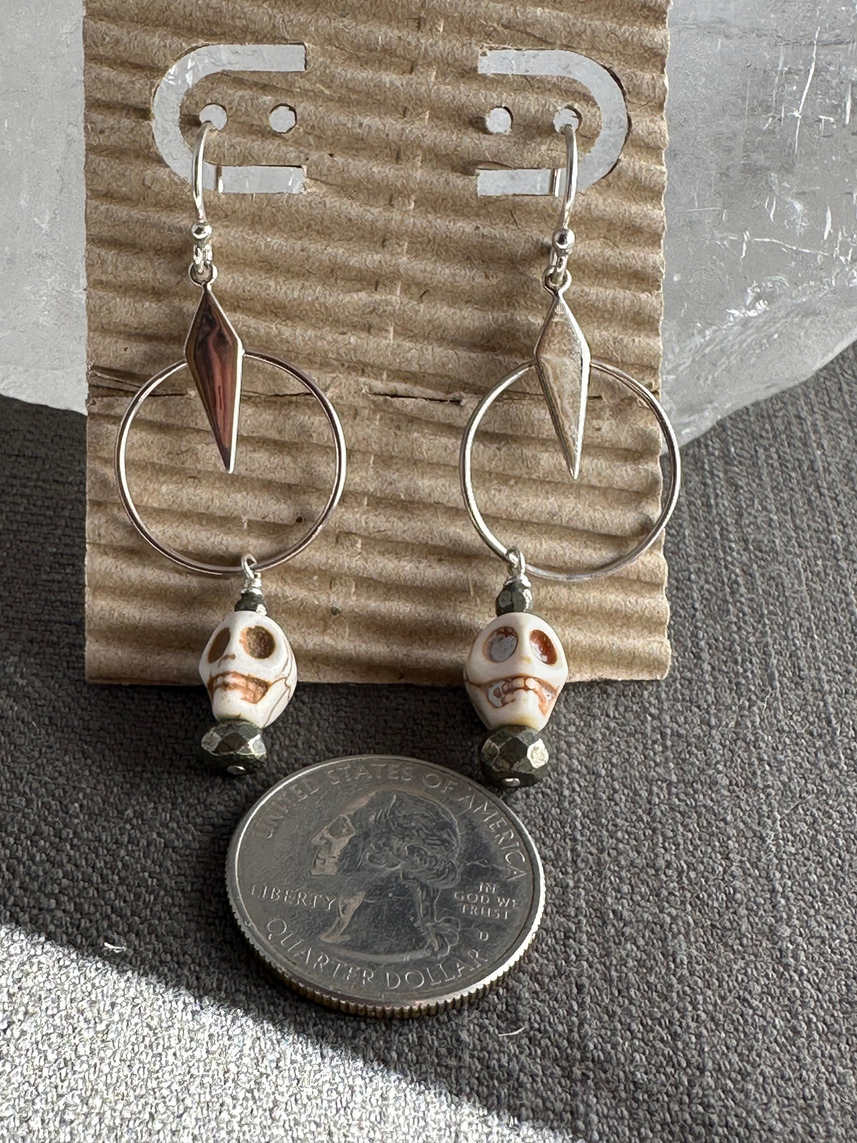Skulls and Hoops earrings
