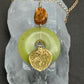 Flaming Leaf pendant