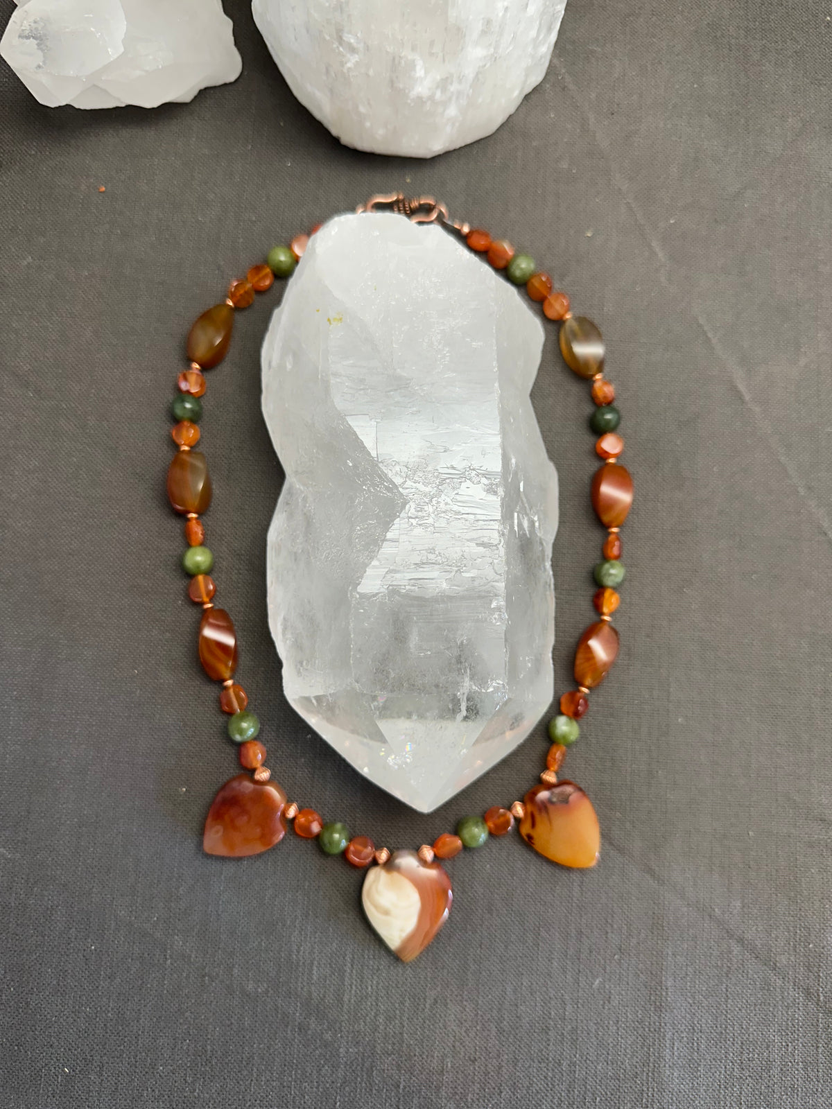 Flaming Shields necklace