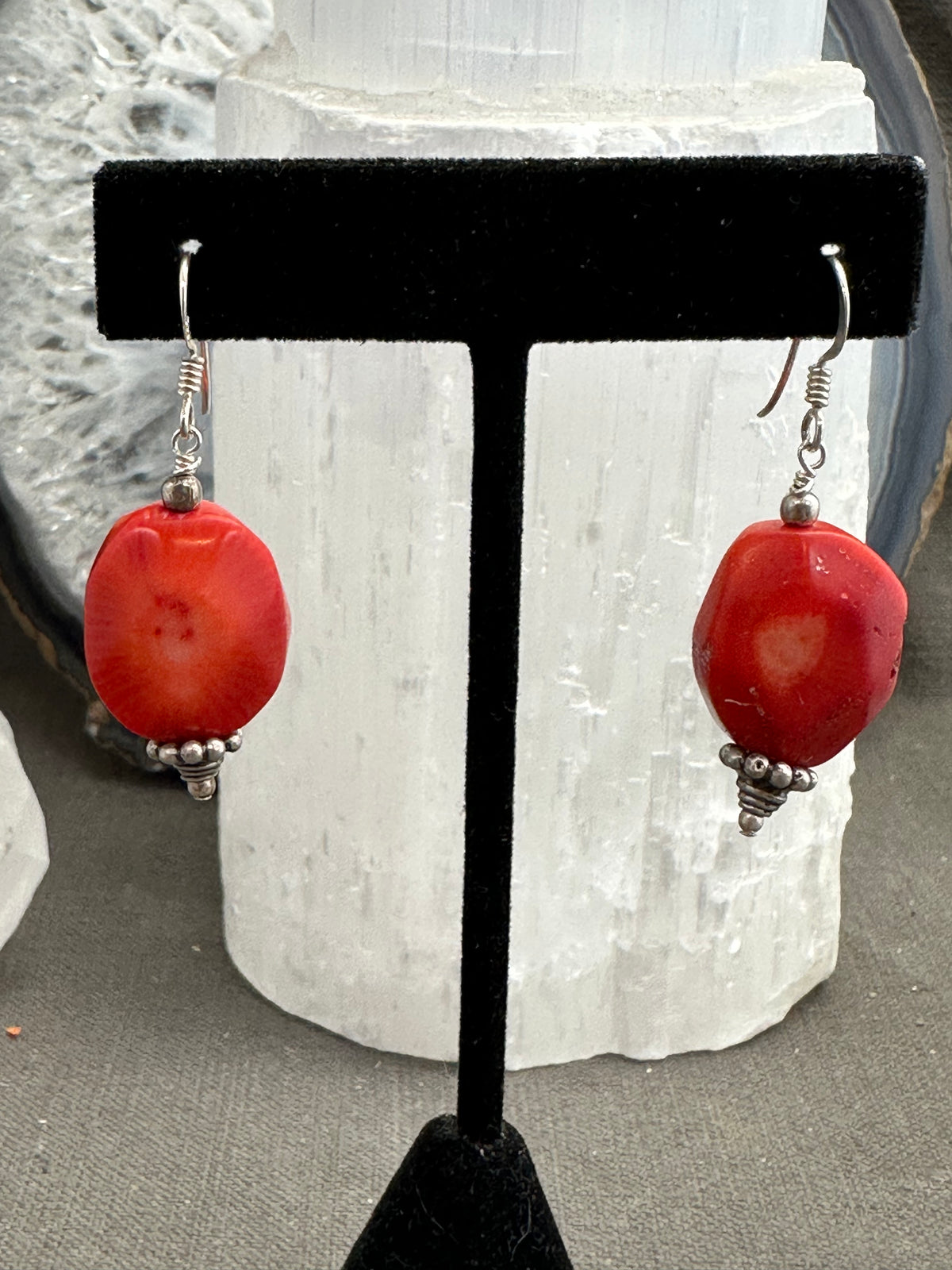 Sunburst Coral earrings