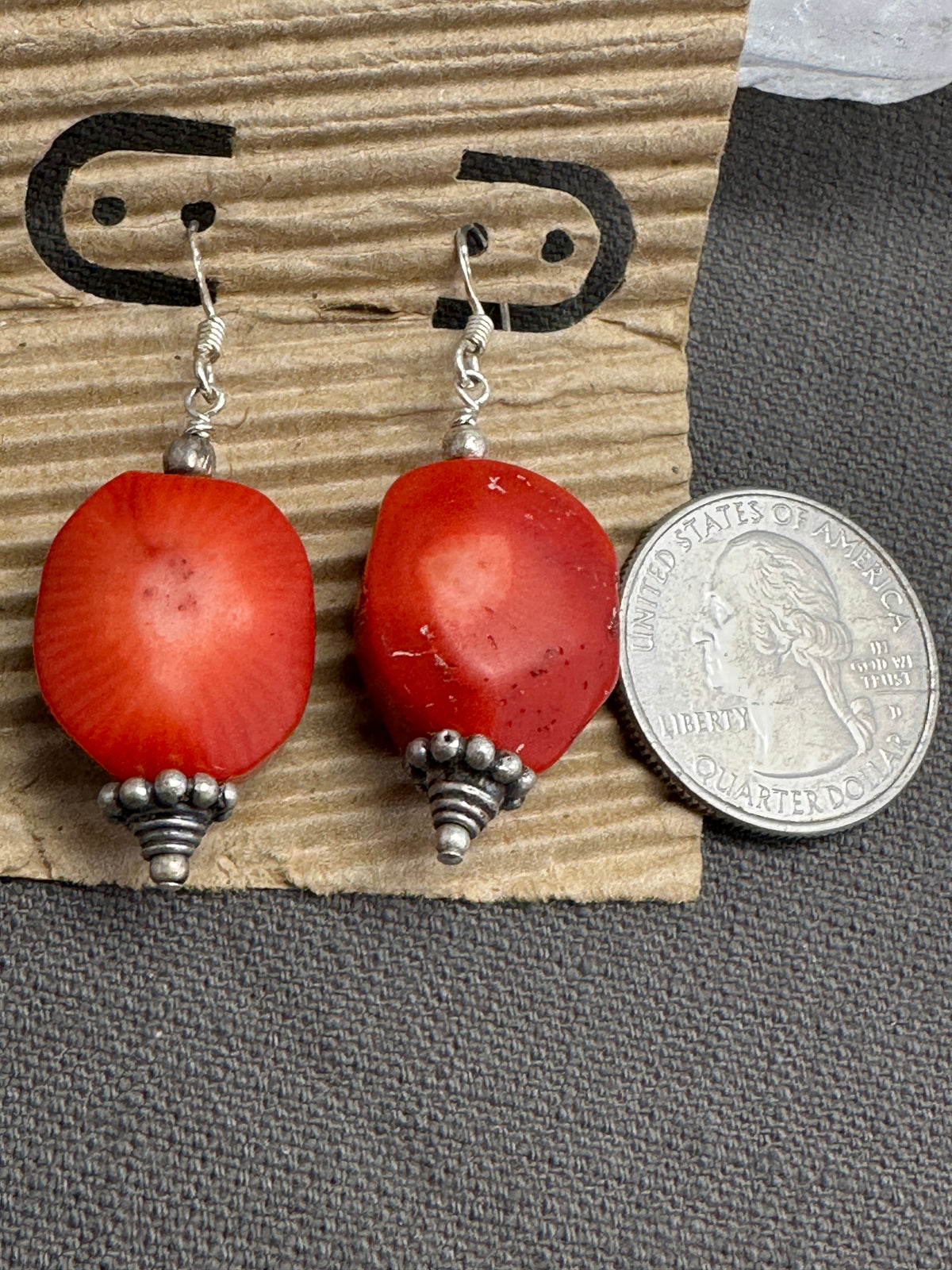 Sunburst Coral earrings
