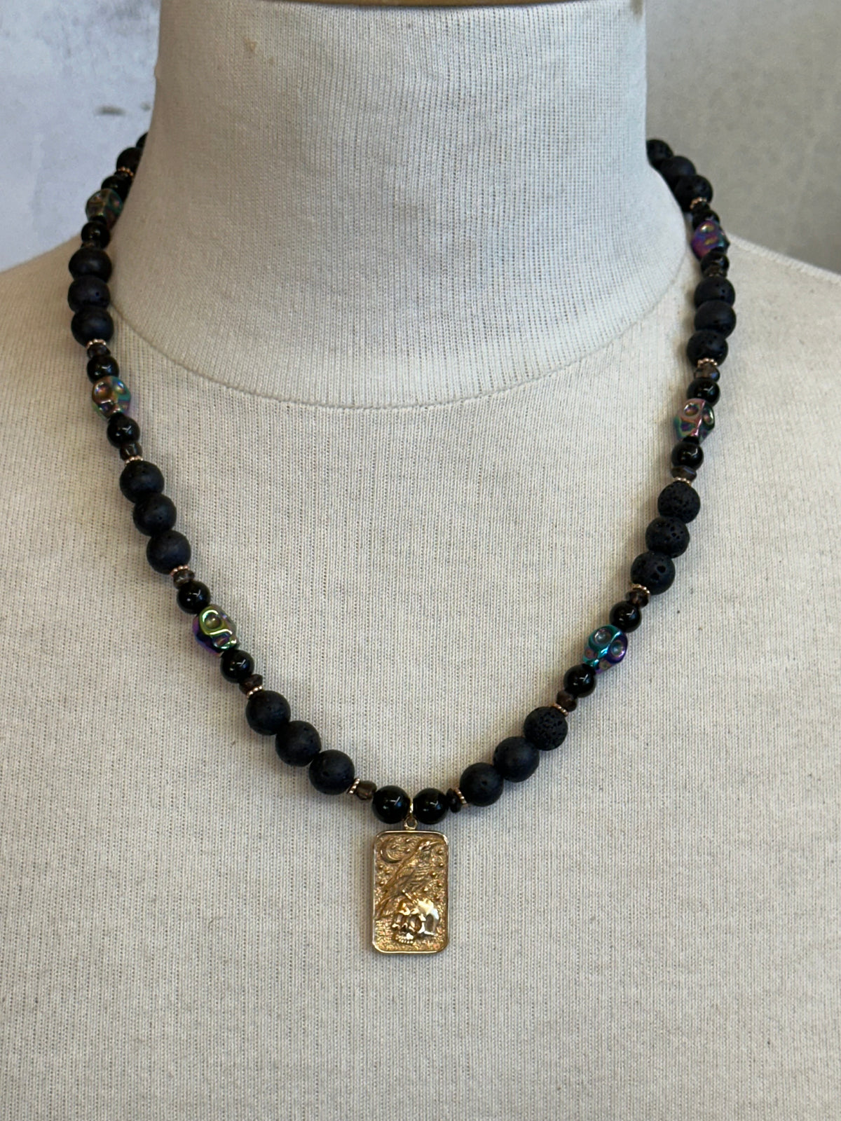 Raven and Yorick necklace