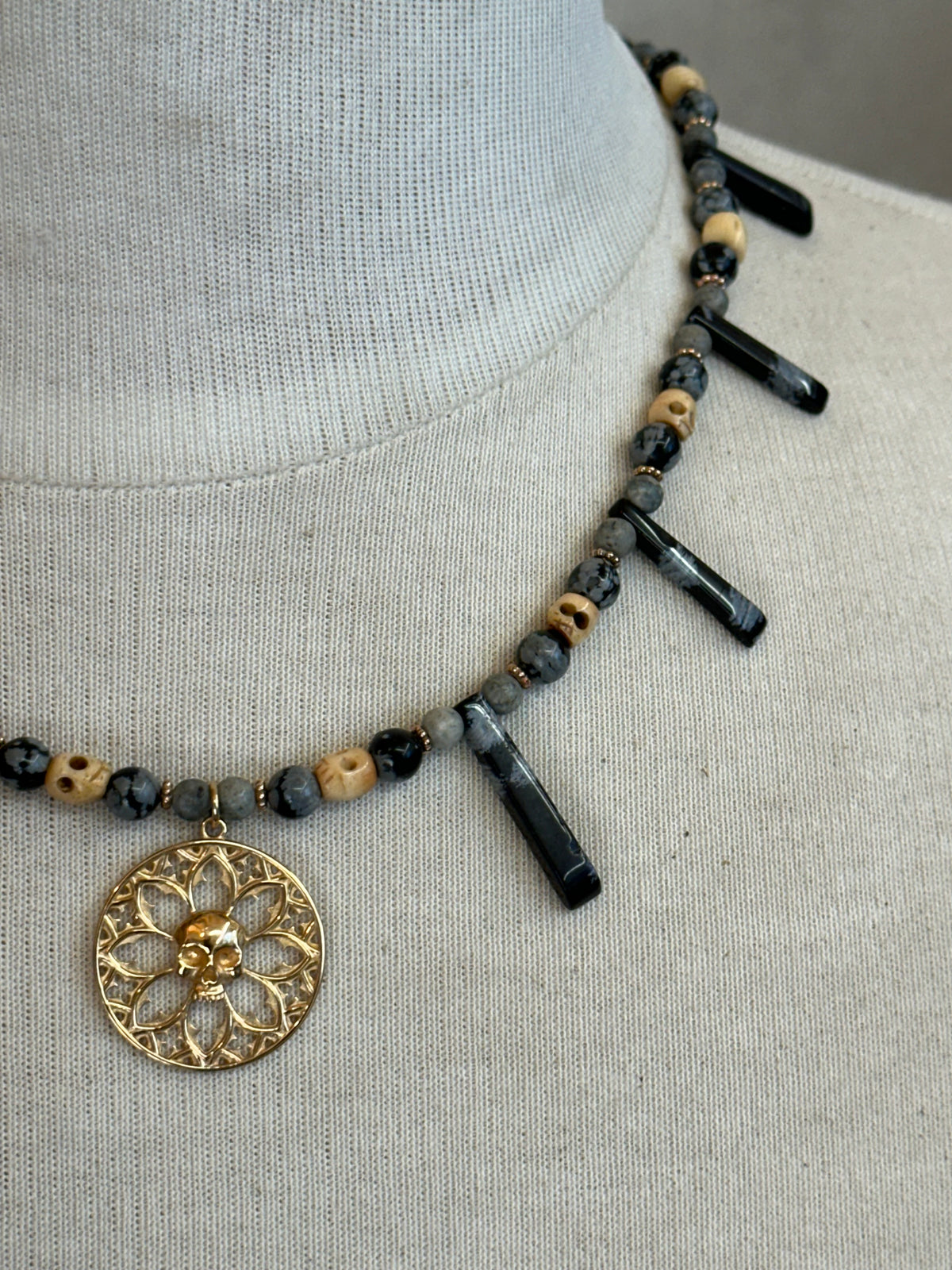 Gothic Skulls necklace