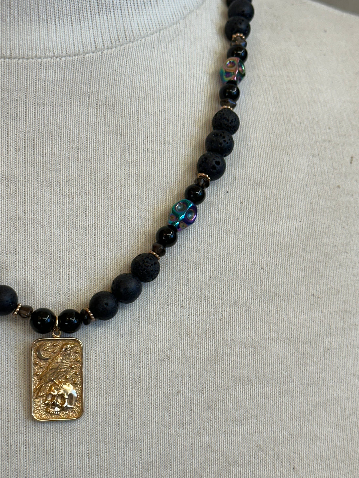 Raven and Yorick necklace