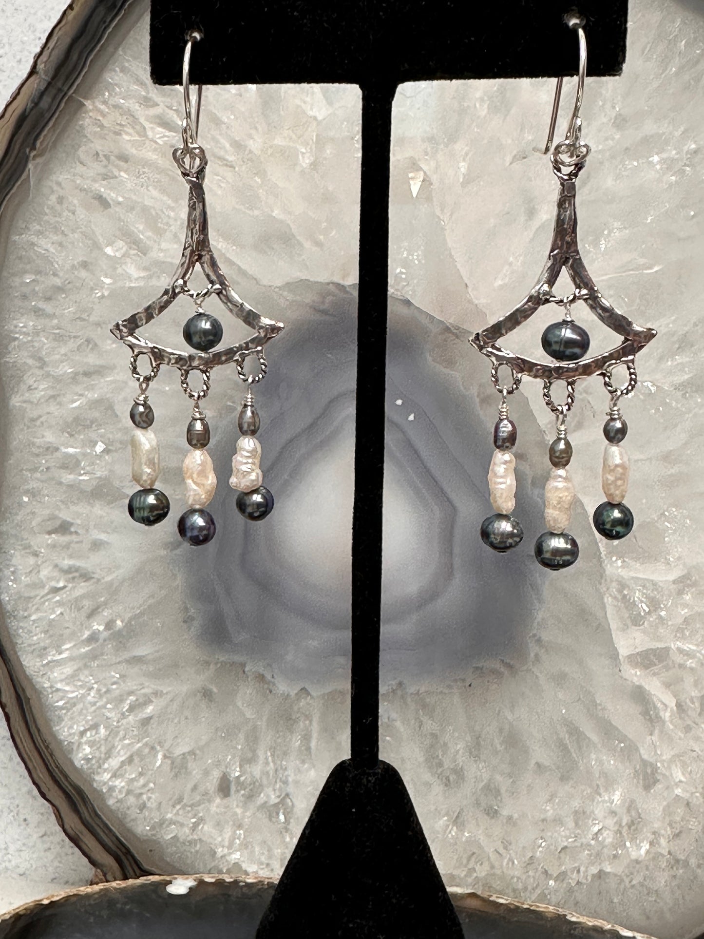 Dripping with Pearls earrings