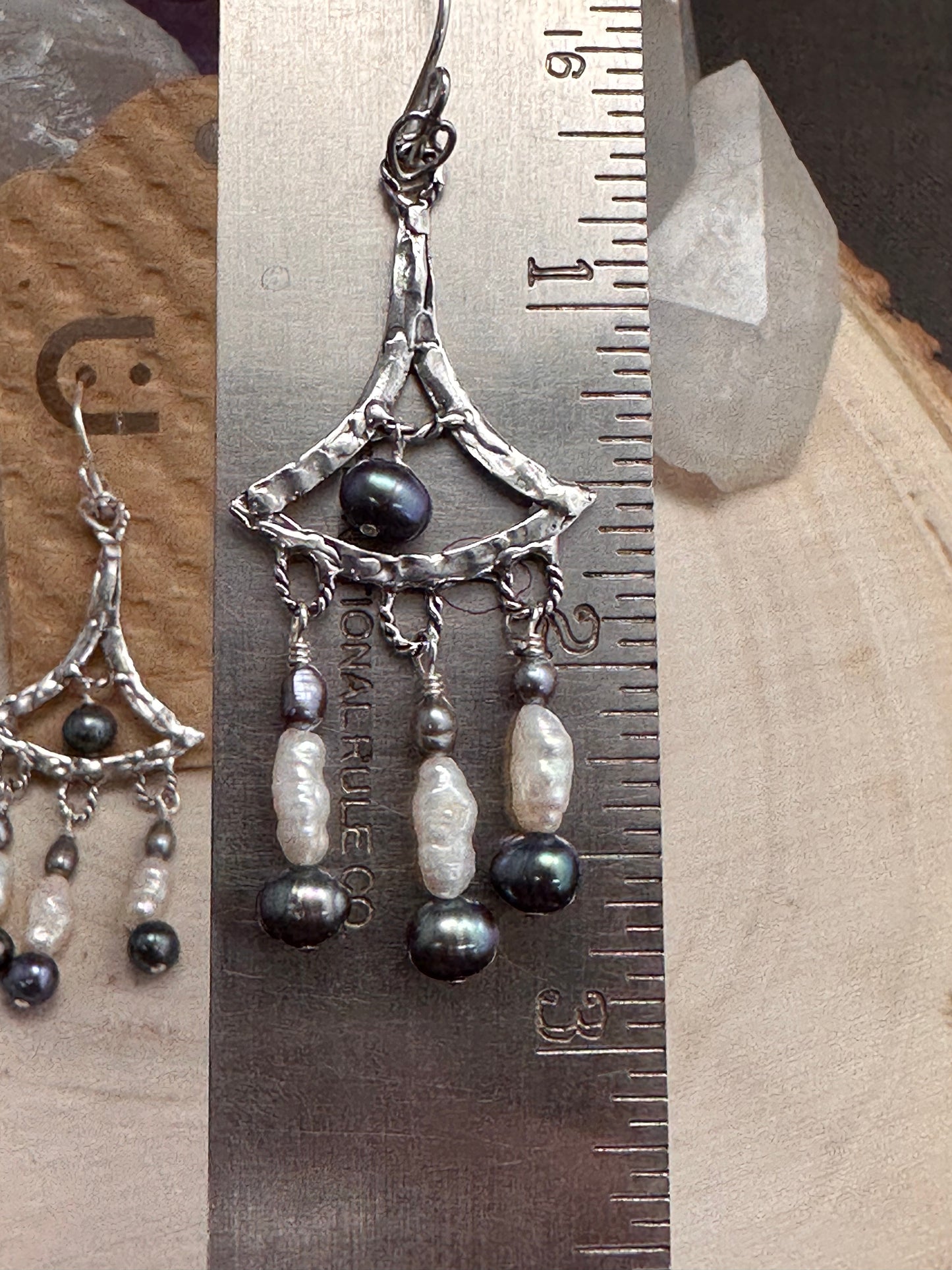 Dripping with Pearls earrings