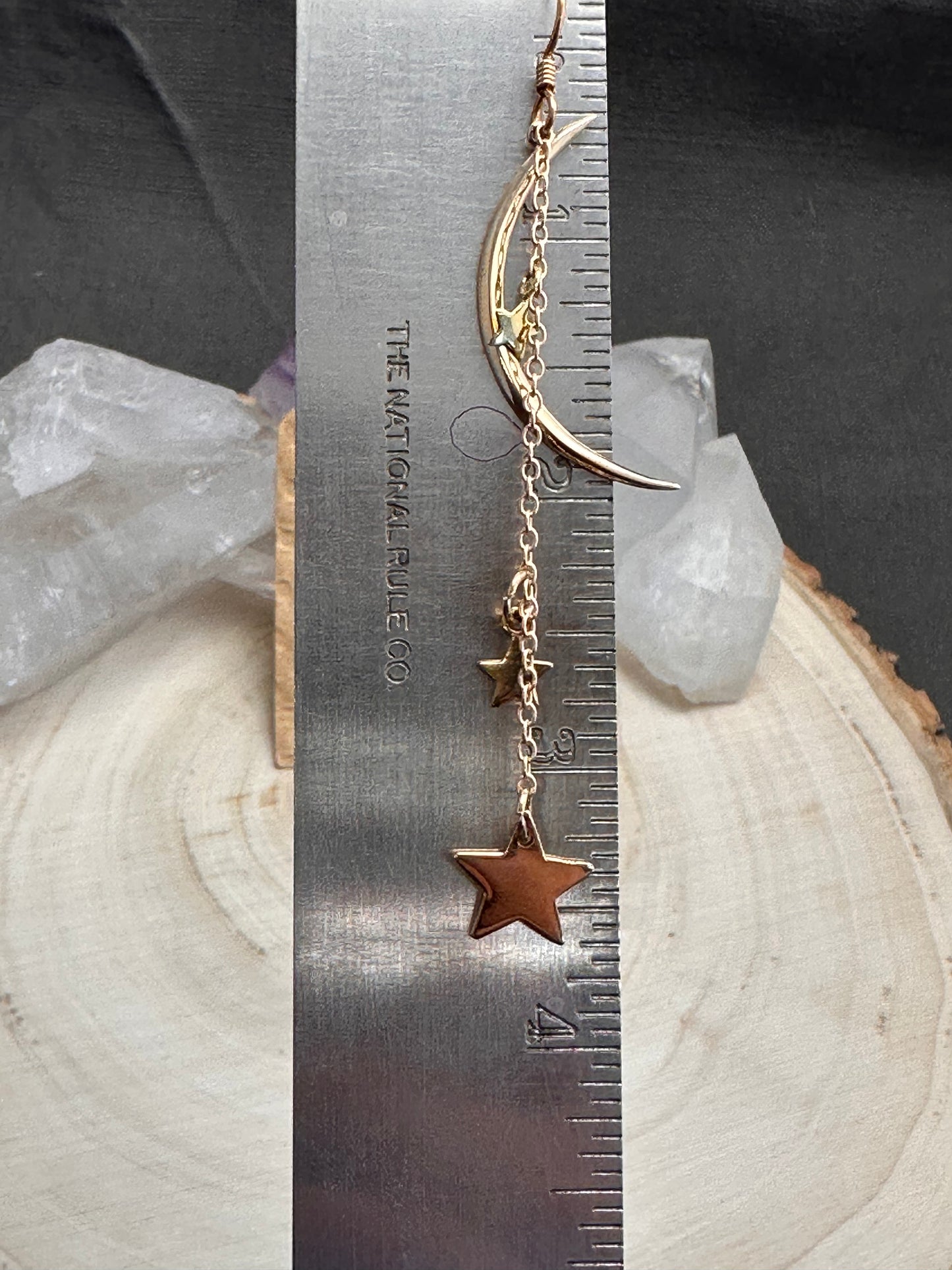 New Moon & Stars earrings