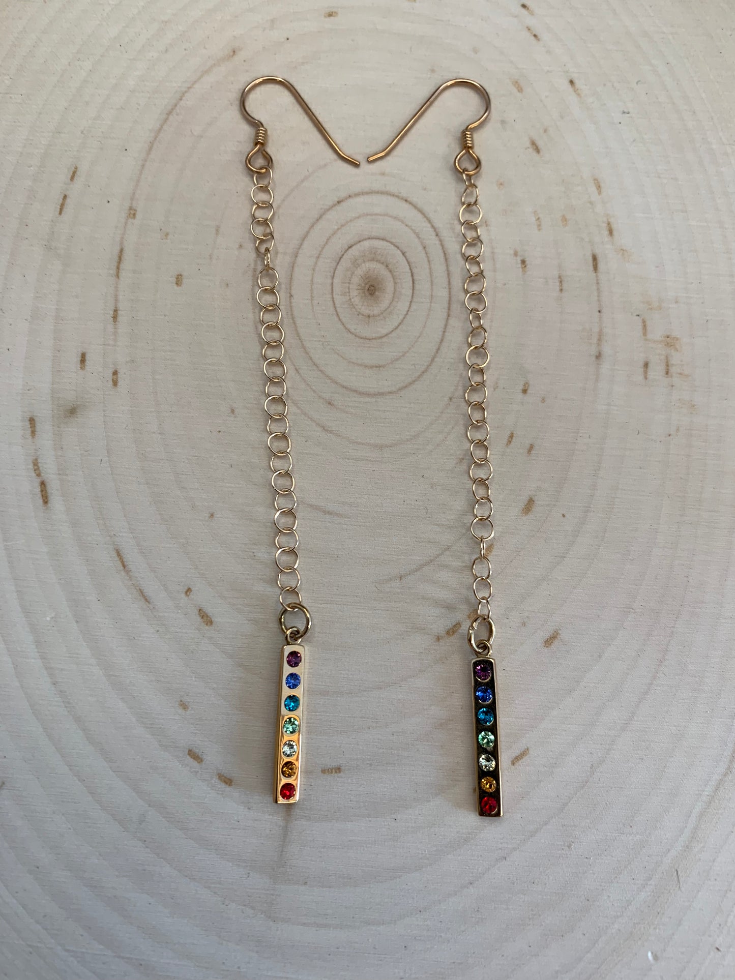 Bronze Rainbow dangles