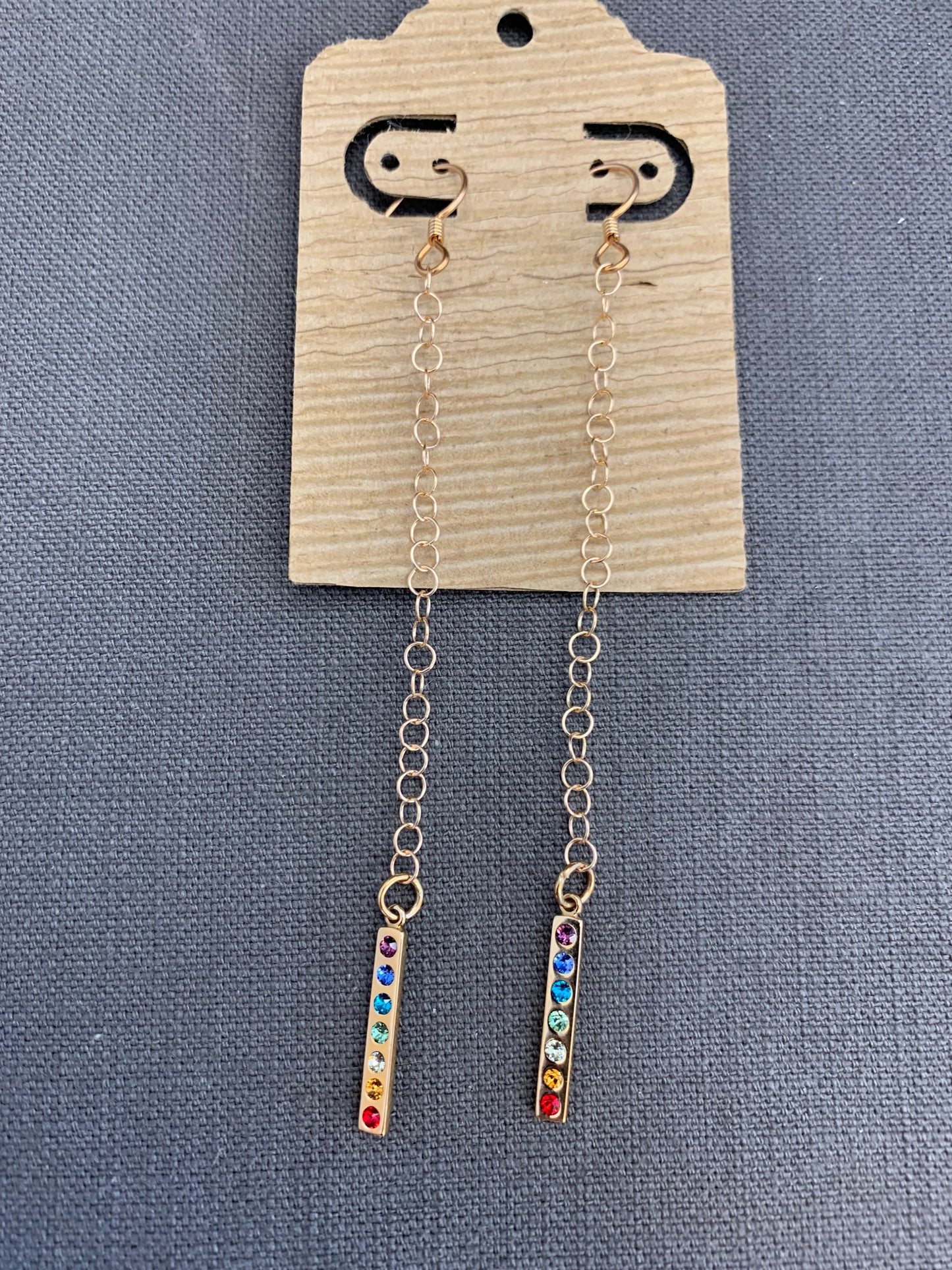 Bronze Rainbow dangles