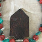 necklace "Four Directions" Antique Coral & Turquoise pendant, Statement Necklace, Vintage Coral, Turquoise, Reiki charged, Gift idea