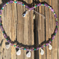 Peacock necklace "Watchful Beauty" Fine Silver Peacock feathers, Amethyst, Green Agate, Rainbow Hematite, Hera, Juno, Hill Tribe Silver