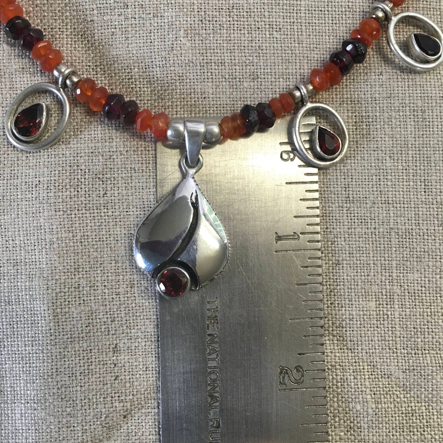 garnet necklace "Sacred Flame" Garnet pendants, Carnelian, Chakra jewelry, Sacral and Root Chakras, Reiki charged, Gift idea, Fire necklace