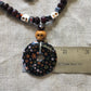 necklace "Despoina" Persephone necklace, Millefiori, Skulls, Garnet, Statement piece, Underworld, Reiki charged, Gift Idea, For Anyone