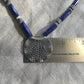 necklace "Universal Flow" Hill Tribe Silver pendant, Afghan Lapis, Grey Moonstone, Pyrite, Gender Neutral, Gift idea, Reiki charged