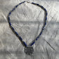 necklace "Universal Flow" Hill Tribe Silver pendant, Afghan Lapis, Grey Moonstone, Pyrite, Gender Neutral, Gift idea, Reiki charged