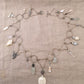 necklace "Full Moon" Carved Bone Moon pendant, Charm necklace, Statement Piece, Moonstone, Goddess charm, Fairy, Pearls, Gift idea, Crystals