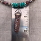 necklace "Leopard in the Sky" Leopardskin Jasper pendant & beads, Afghan Turquoise, Gender Neutral necklace, Reiki charged, Protection stone