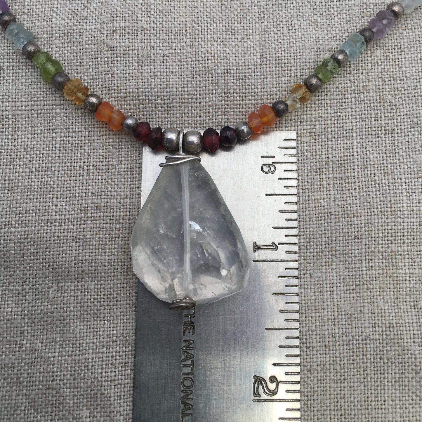 necklace "Sweet Rainbows" quartz pendant, Semi-precious Stones, Pride, Rainbow necklace, LGBTQ+ jewelry, Chakra jewelry, Reiki charged