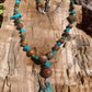 necklace "Desert Summer" Kingman Turquoise & Jasper pendant, Turquoise, Jasper, Animal Fetish, Gift idea, Wild West jewelry, Gender Neutral