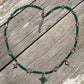 necklace "Royal Bounty" Green Onyx & Amethyst pendants, Amethyst, Gift for Her, Green Onyx, Reiki charged, Wedding jewelry, Bridesmaid