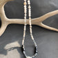 necklace "Sleeping Sister" Carved Bone Moon focal, Quartz, Labradorite, Batiked bone beads, Moon Jewelry, Gender neutral, Reiki charged