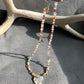 Necklace “Flower Garden “ Hill Tribe Silver Floral pendant, Sterling flowers, Semi-precious stones, Spring line, Gift idea, Bridal jewelry
