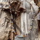 Necklace “Flower Garden “ Hill Tribe Silver Floral pendant, Sterling flowers, Semi-precious stones, Spring line, Gift idea, Bridal jewelry