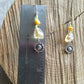 Earrings “Spring Drops” Sterling Flowers, Faceted Citrine, Pearls, Green Garnet, Spring Line, gift idea, Sunflowers, drop earrings