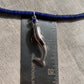 Necklace “My point is...Dolphins” vintage sterling dolphin, Afghan lapis, Vintage Turquoise, Shell Heishi, Dolphin necklace, Water Jewelry