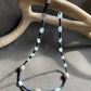 Necklace “Spiral Deep” Sapphires, Aquamarine, Fine Silver Shell focal beads, Statement Piece, gift idea, March & September birthstone