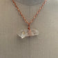 Pendant “The Nursery Crystal” Double Terminated Himalayan Quartz, Cross crystal, Copper chain, Gender Neutral, Reiki charged, Master crytsal